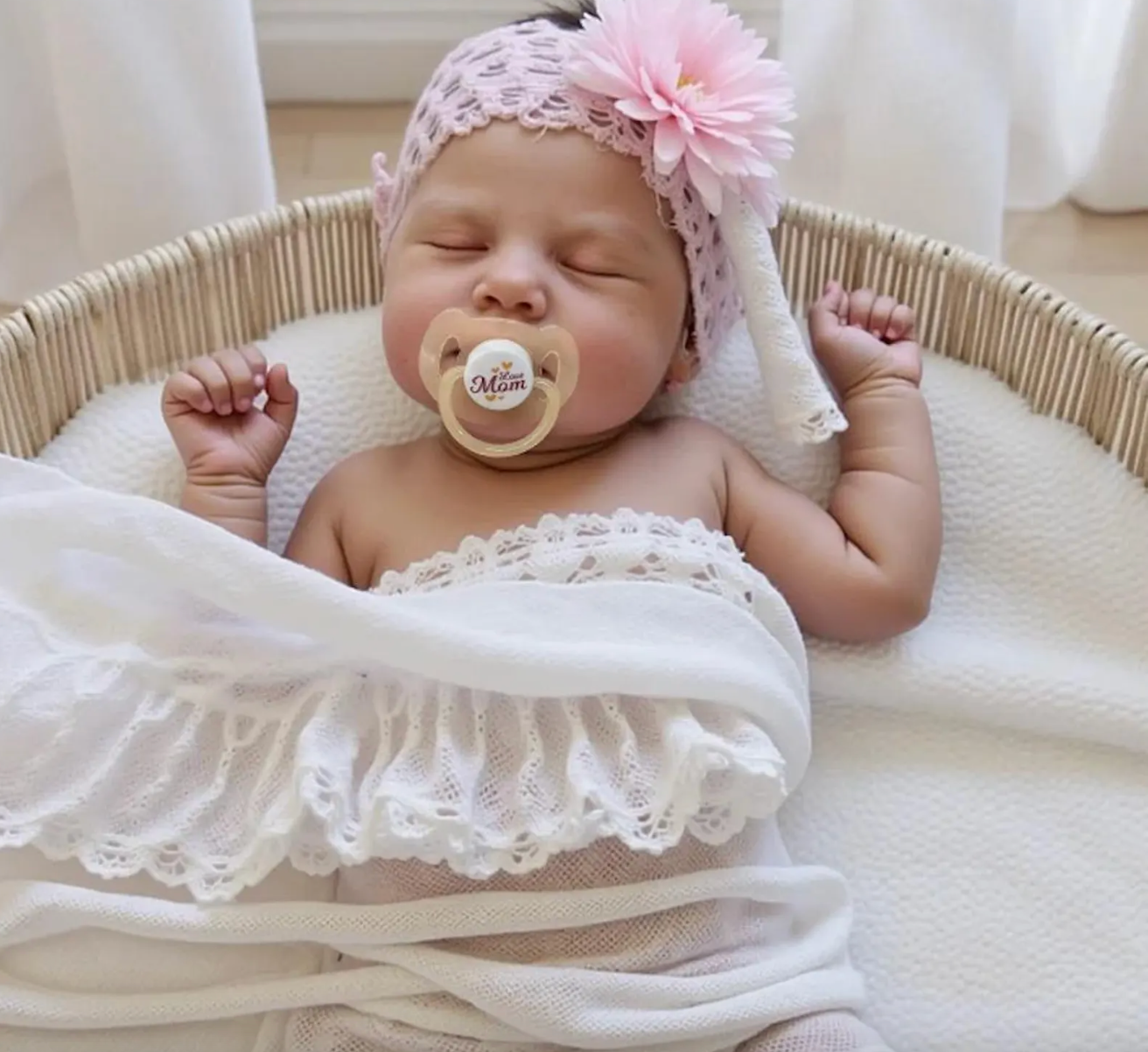 F.lexible Waterproof Full Silicone Reborn Baby Doll Realistic Newborn Feel, Girl or Boy
